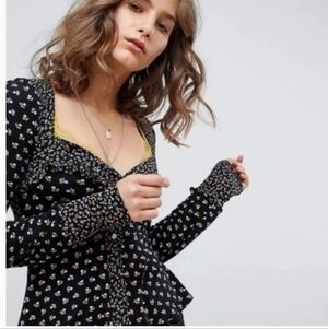 Free People Kissing Kate Top Xs